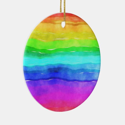 Gedekte regenboog keramisch ornament (Rechts)