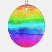 Gedekte regenboog keramisch ornament (Links)