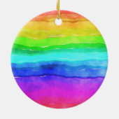 Gedekte regenboog keramisch ornament (Achterkant)