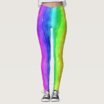 Gedekte regenboog leggings<br><div class="desc">Dit ontwerp is voorzien van een kinderachtig schilderij van een regenboog in verschillende heldere kleuren. Het zal een glimlach op zelfs het dichtstbijzijnde gezicht zetten!</div>