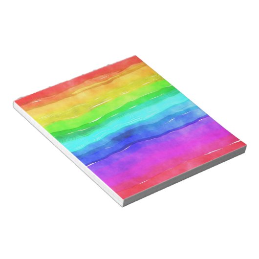 Gedekte regenboog notitieblok (Schuin)
