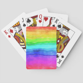 Gedekte regenboog pokerkaarten