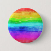Gedekte regenboog ronde button 5,7 cm (Voorkant)
