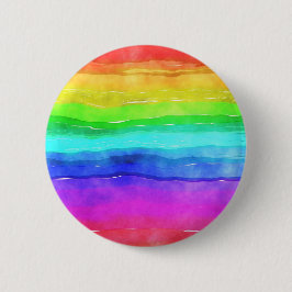 Gedekte regenboog ronde button 5,7 cm