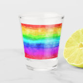 Gedekte regenboog shot glas (Voorkant)