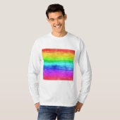 Gedekte regenboog t-shirt (Voorkant volledig)