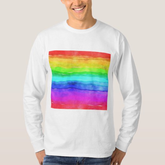 Gedekte regenboog t-shirt (Voorkant)