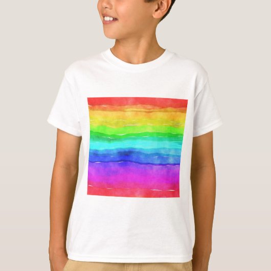 Gedekte regenboog t-shirt (Voorkant)