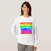 Gedekte regenboog t-shirt (Voorkant volledig)