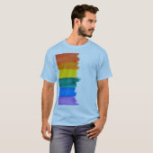 Gedekte regenboog t-shirt (Voorkant volledig)