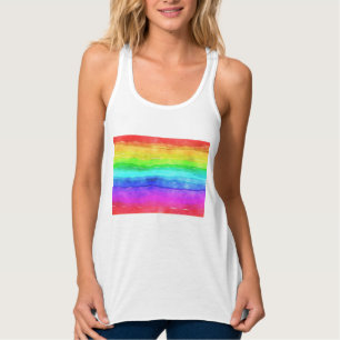 Gedekte regenboog tanktop