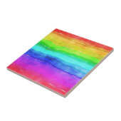 Gedekte regenboog tegeltje (Zijkant)