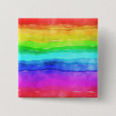 Gedekte regenboog vierkante button 5,1 cm (Voorkant)