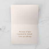 Gedekte Rozen Happy Moederdag Kaart (Binnen)