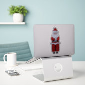 Gedekte santa chris kringle old saint nick sticker (Laptop op bureau)
