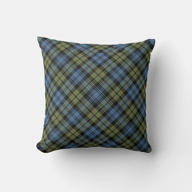 Gedekte Sierkussennen Campbell Faded Tartan Pillow Kussen (Voorkant)