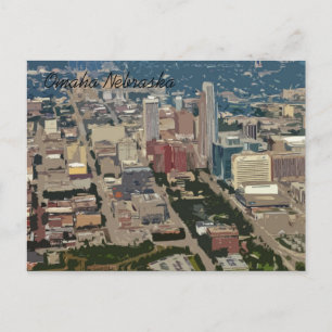 Gedekte stad (Omaha Nebraska) Briefkaart