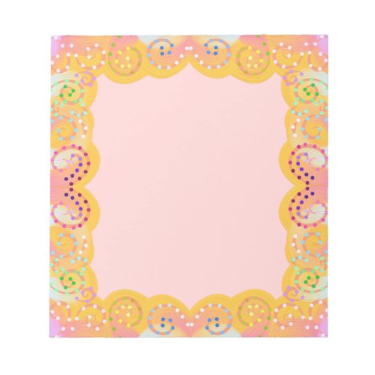 Gedekte Stippen en cirkels die u aanpast Notitieblok (Voorkant)