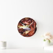 Gedekte Sturdy Oak Ronde Klok (Huis)