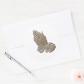 Gedekte teerzanden ronde sticker (Envelop)