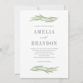 Gedekte Uitnodiging PBC van het Band Greenery van (Voorkant)