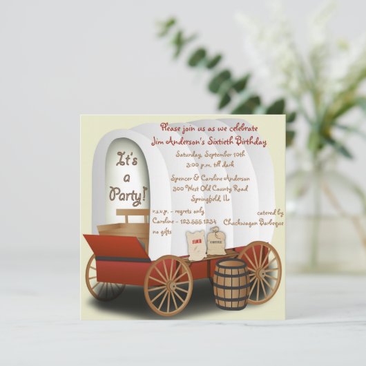 Gedekte uitnodiging voor barbecues (Staand voorkant)