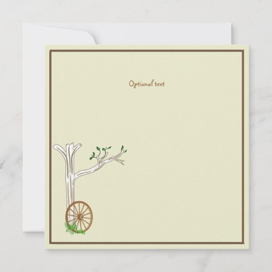 Gedekte uitnodiging voor barbecues (Achterkant)