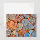 Gedekte valuta briefkaart (Voorkant / Achterkant)