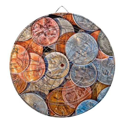Gedekte valuta dartbord (Voorkant)