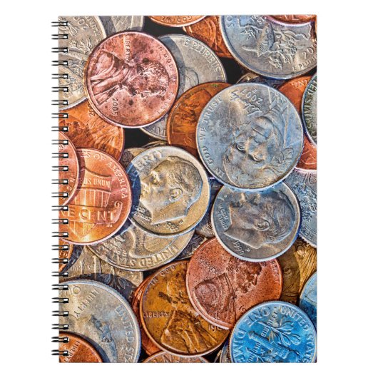 Gedekte valuta notitieboek (Voorkant)