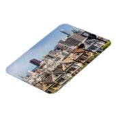 Gedekte Victoriaans huizen voor dames in San Franc Magneet (Linkerzijde)