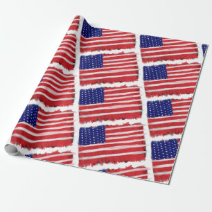 Gedekte vlag cadeaupapier