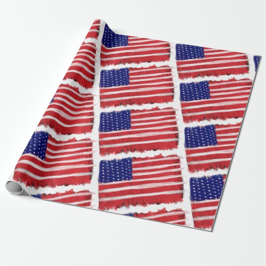 Gedekte vlag cadeaupapier (Uitgerold)