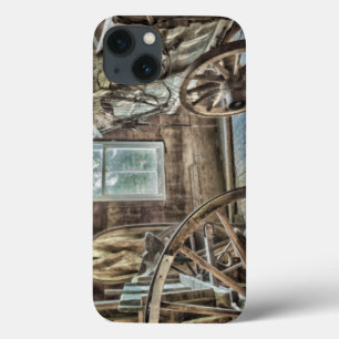Gedekte wagen, houten wagon iPhone 13 hoesje