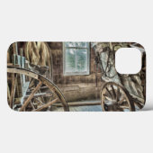 Gedekte wagen, houten wagon Case-Mate iPhone case (Achterkant (horizontaal))