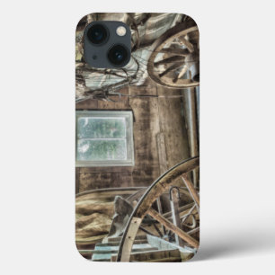 Gedekte wagen, houten wagon iPhone 13 hoesje