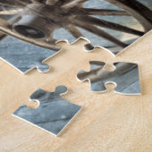 Gedekte wagen, houten wagon legpuzzel (Zijkant)