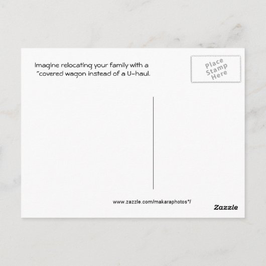 gedekte wagens - pas aan briefkaart (Achterkant)