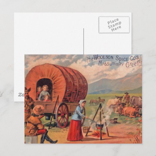 Gedekte Wagon Briefkaart (Voorkant / Achterkant)