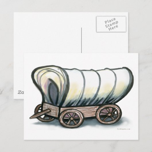 Gedekte Wagon Briefkaart (Voorkant / Achterkant)