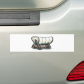 Gedekte Wagon Bumpersticker (Op auto)