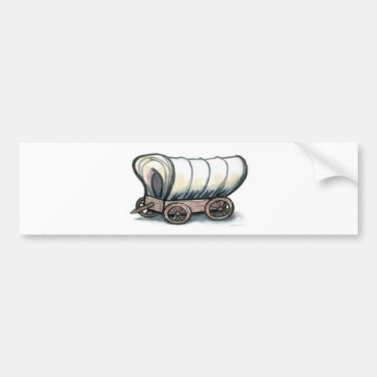 Gedekte Wagon Bumpersticker (Voorkant)