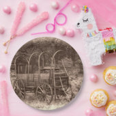 GEDEKTE WAGON PAPIEREN BORDJE (Feest)