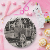 Gedekte Wagon Papieren Bordje (Feest)