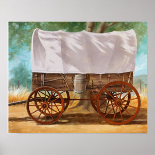 Gedekte Wagon Poster