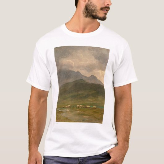 Gedekte Wagons van Bierstadt (0101A) T-shirt (Voorkant)