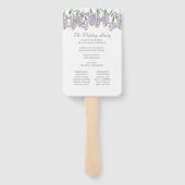 Gedekte weddenschappen met Wisteria Fan Handwaaier (Achterkant)
