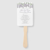 Gedekte weddenschappen met Wisteria Fan Handwaaier (Voorkant)