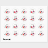 Gedekte wilde bloemen Envelope Adres Zegel (Vel)