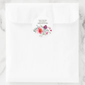 Gedekte wilde bloemen Envelope Adres Zegel (Tas)